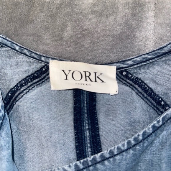 York lightweight jeans biker jacket size xs - Picture 3 of 5